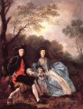 Portrait de l’artiste avec sa femme et sa fille Thomas Gainsborough